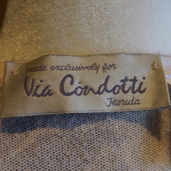 💚 VINTAGE VIA CONDOTTI Floral Pattern T-Shirt (M) - Picture 10 of 13